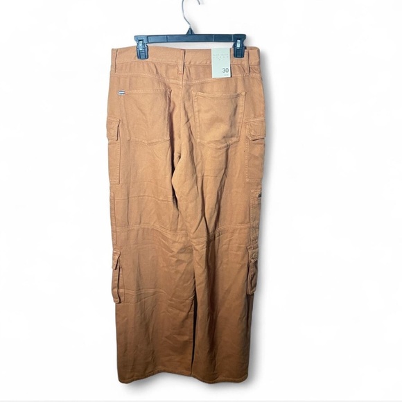 Alice + Olivia Cargo Pants Women’s Size 30 Camel Khaki Wide Leg Cay Baggy NWT - Picture 6 of 8